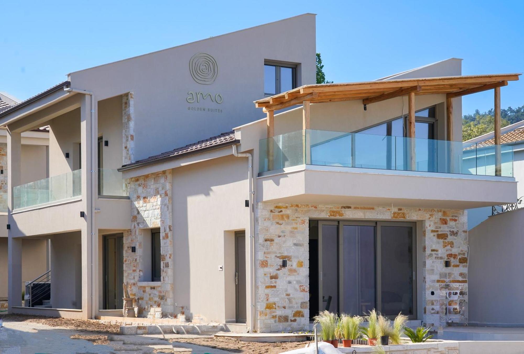 Amo Golden Suites Khrysi Ammoudia Eksteriør bilde